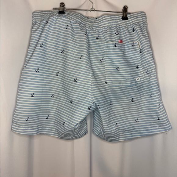 Nautical Striped Men's Swim Shorts - Picture 2 of 3